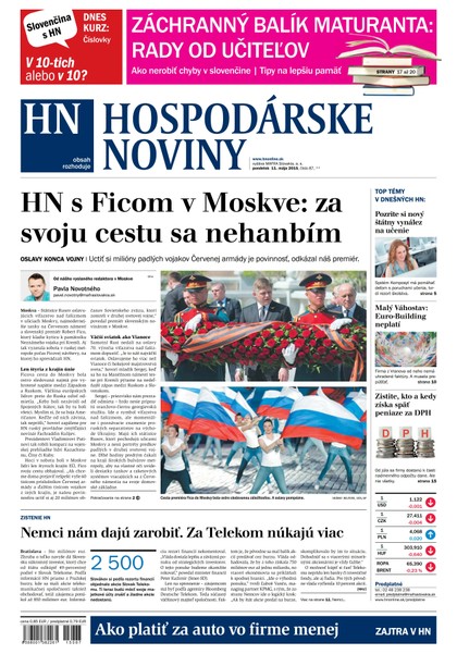 E-magazín Hospodárske noviny 11.05.2015 - MAFRA Slovakia, a.s.