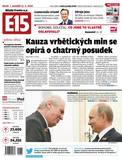 E-magazín E15 11.5.2015 - Czech Media Invest
