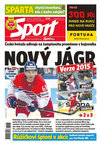 E-magazín Sport - 12.5.2015 - CZECH NEWS CENTER a. s.