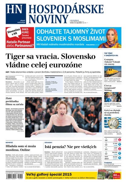 E-magazín Hospodárske noviny 14.05.2015 - MAFRA Slovakia, a.s.