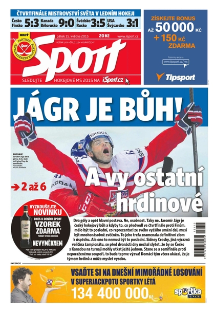 E-magazín Sport - 15.5.2015 - CZECH NEWS CENTER a. s.