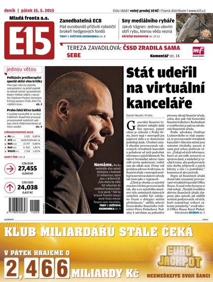 E-magazín E15 15.5.2015 - Czech Media Invest