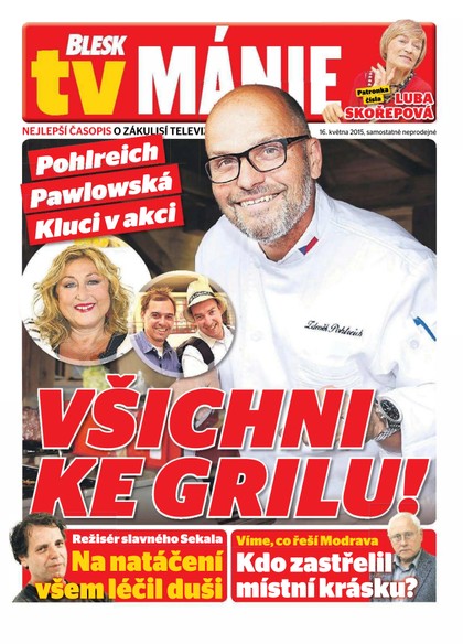 E-magazín Blesk Tv manie - 16.5.2015 - CZECH NEWS CENTER a. s.