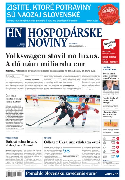 E-magazín Hospodárske noviny 18.05.2015 - MAFRA Slovakia, a.s.