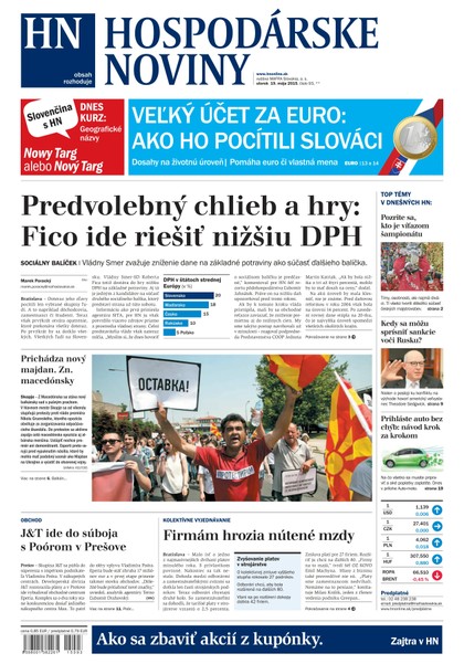 E-magazín Hospodárske noviny 19.5.2015 - MAFRA Slovakia, a.s.