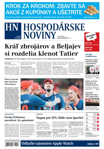 E-magazín Hospodárske noviny 20.05.2015 - MAFRA Slovakia, a.s.