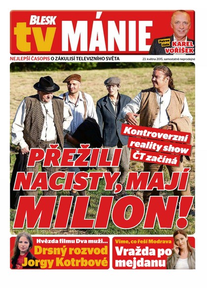 E-magazín Blesk Tv manie - 23.5.2015 - CZECH NEWS CENTER a. s.
