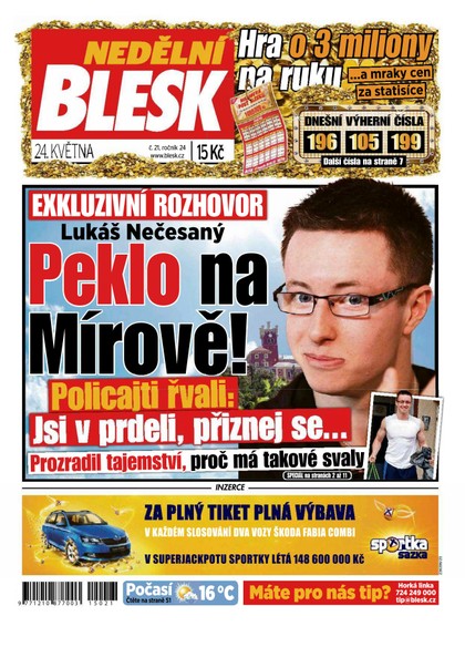 E-magazín Nedělní Blesk - 24.5.2015 - CZECH NEWS CENTER a. s.