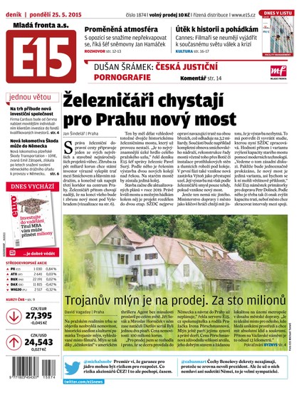 E-magazín E15 25.5.2015 - Czech Media Invest