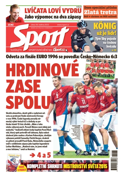 E-magazín Sport - 26.5.2015 - CZECH NEWS CENTER a. s.