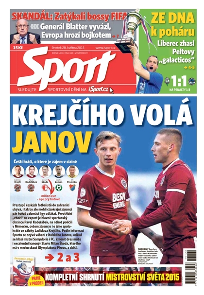 E-magazín Sport - 28.5.2015 - CZECH NEWS CENTER a. s.