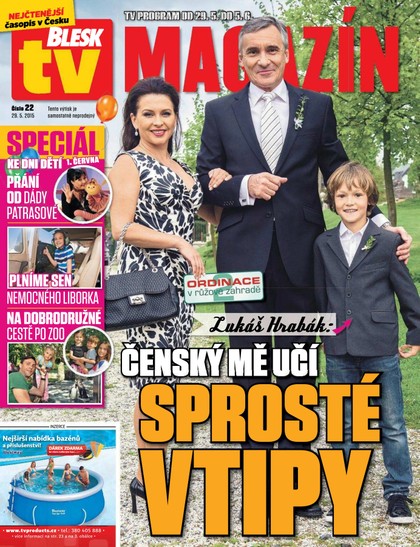 E-magazín Blesk Tv magazín - 29.5.2015 - CZECH NEWS CENTER a. s.
