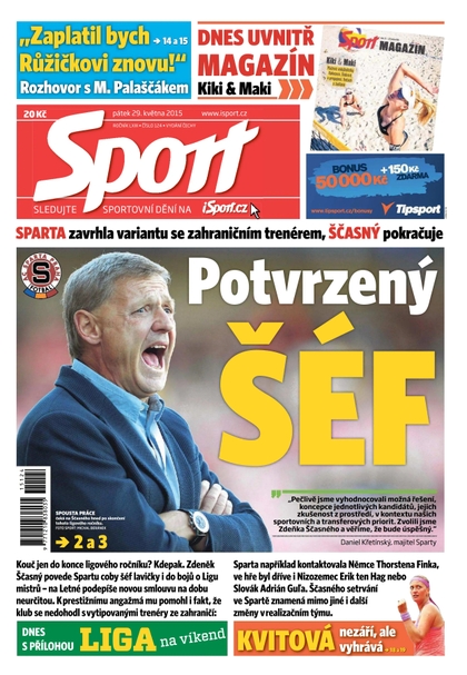 E-magazín Sport - 29.5.2015 - CZECH NEWS CENTER a. s.