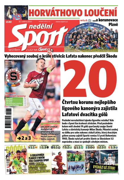 E-magazín Nedělní Sport - 31.5.2015 - CZECH NEWS CENTER a. s.