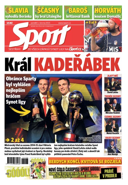 E-magazín Sport - 1.6.2015 - CZECH NEWS CENTER a. s.
