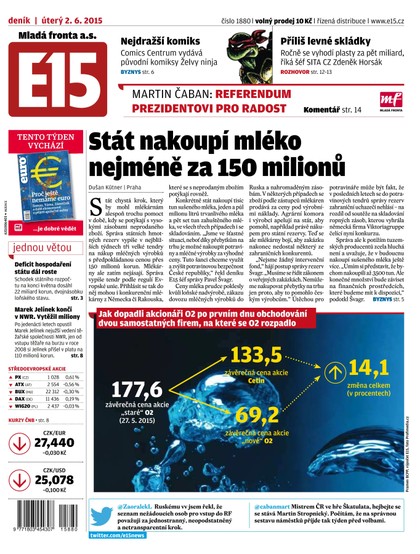E-magazín E15 2.6.2015 - Czech Media Invest