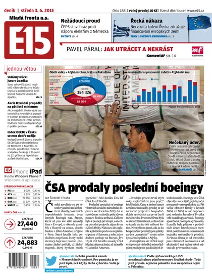 E-magazín E15 3.6.2015 - Czech Media Invest