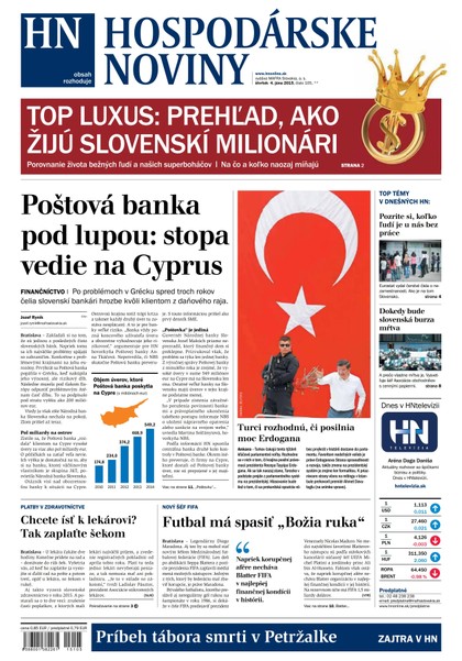 E-magazín Hospodárske noviny 04.06.2015 - MAFRA Slovakia, a.s.