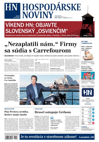 E-magazín Hospodárske noviny 05.06.2015 - MAFRA Slovakia, a.s.