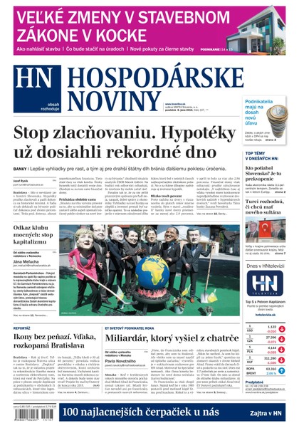 E-magazín Hospodárske noviny 08.06.2015 - MAFRA Slovakia, a.s.