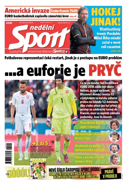 E-magazín Nedělní Sport - 14.6.2015 - CZECH NEWS CENTER a. s.