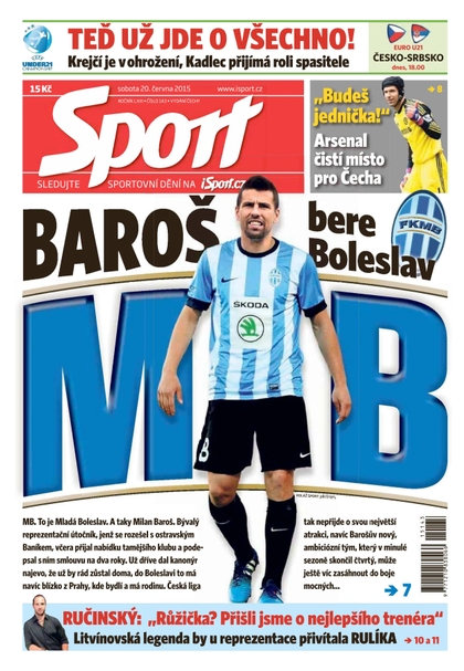 E-magazín Sport - 20.6.2015 - CZECH NEWS CENTER a. s.