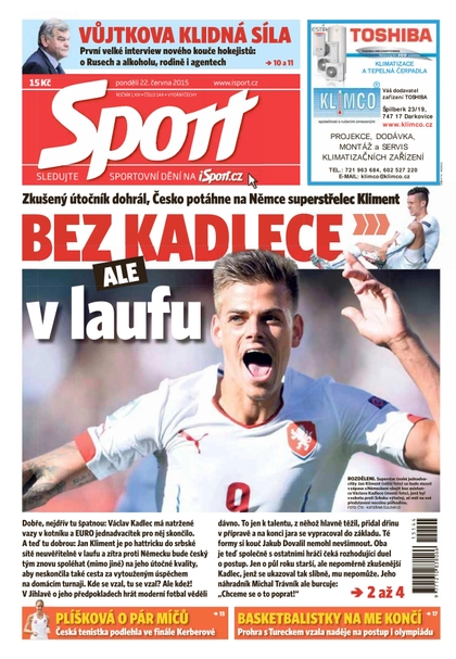 E-magazín Sport - 22.6.2015 - CZECH NEWS CENTER a. s.