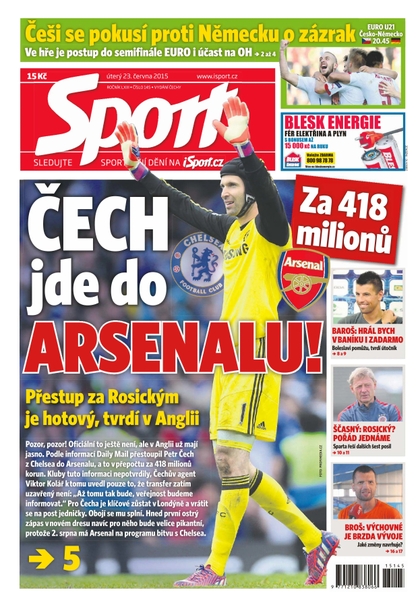 E-magazín Sport - 23.6.2015 - CZECH NEWS CENTER a. s.