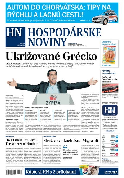 E-magazín Hospodárske noviny 25.06.2015 - MAFRA Slovakia, a.s.