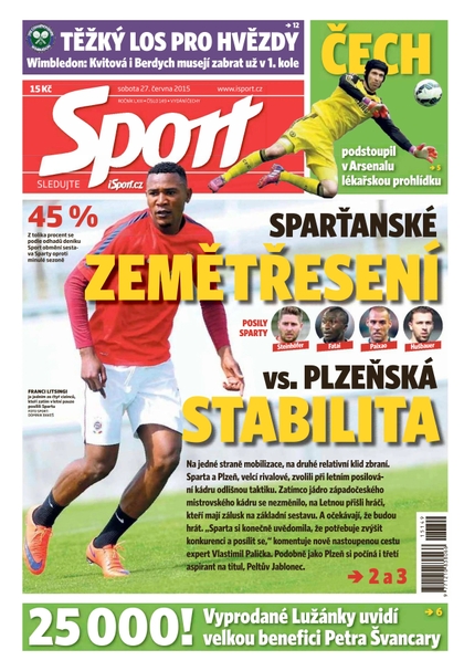 E-magazín Sport - 27.6.2015 - CZECH NEWS CENTER a. s.