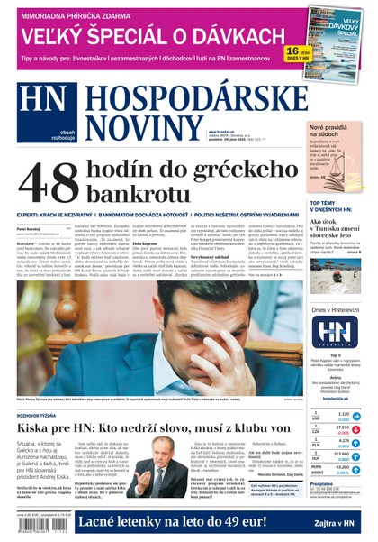 E-magazín Hospodárske noviny 29.06.2015 - MAFRA Slovakia, a.s.