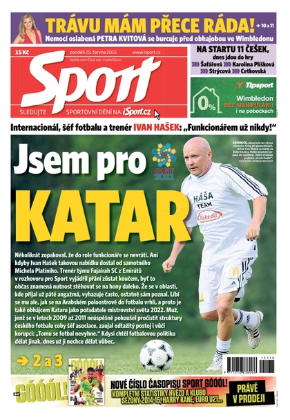 E-magazín Sport - 29.6.2015 - CZECH NEWS CENTER a. s.