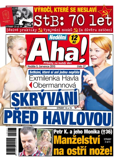 E-magazín Nedělní AHA! - 5.7.2015 - CZECH NEWS CENTER a. s.