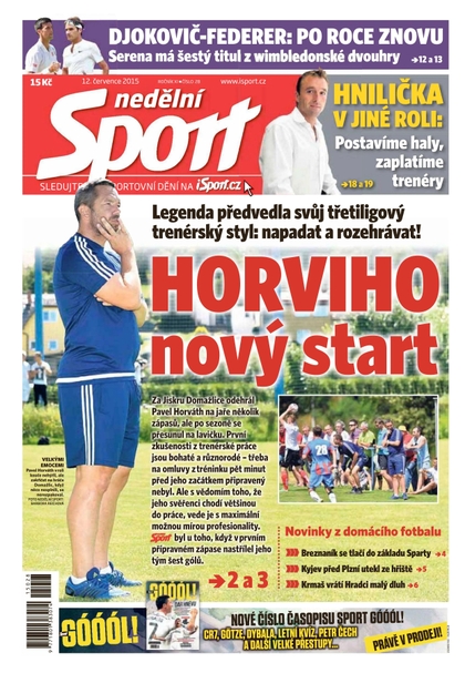 E-magazín Nedělní Sport - 12.7.2015 - CZECH NEWS CENTER a. s.