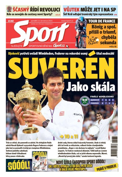 E-magazín Sport - 13.7.2015 - CZECH NEWS CENTER a. s.