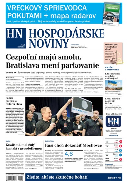 E-magazín Hospodárske noviny 15.07.2015 - MAFRA Slovakia, a.s.