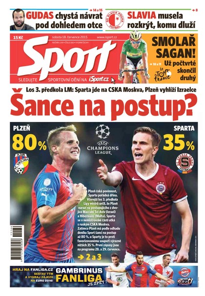 E-magazín Sport - 18.7.2015 - CZECH NEWS CENTER a. s.