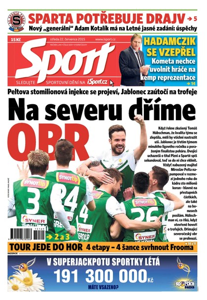 E-magazín Sport - 22.7.2015 - CZECH NEWS CENTER a. s.