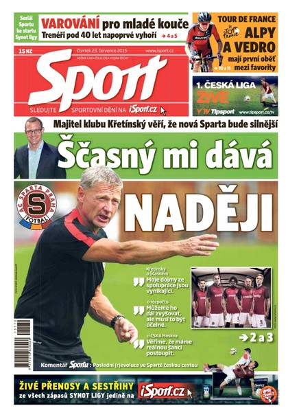 E-magazín Sport - 23.7.2015 - CZECH NEWS CENTER a. s.
