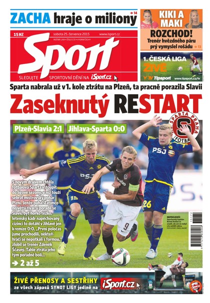 E-magazín Sport - 25.7.2015 - CZECH NEWS CENTER a. s.