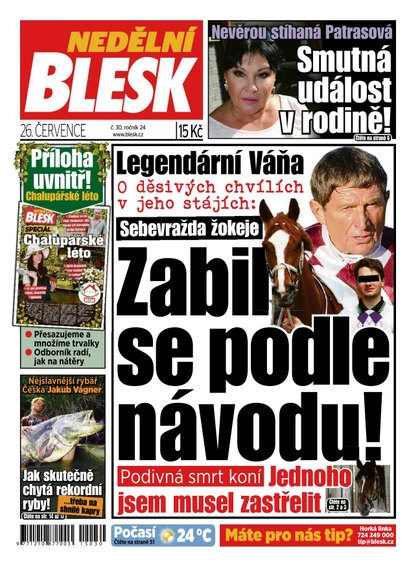 E-magazín Nedělní Blesk - 26.7.2015 - CZECH NEWS CENTER a. s.