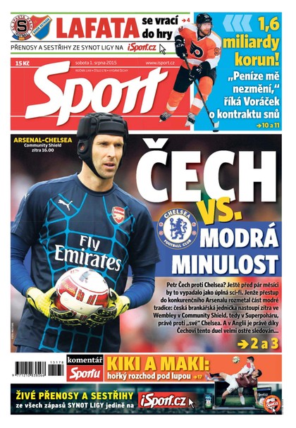 E-magazín Sport - 1.8.2015 - CZECH NEWS CENTER a. s.