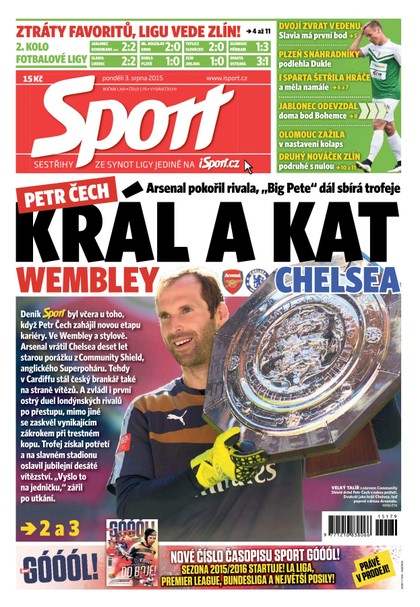 E-magazín Sport - 3.8.2015 - CZECH NEWS CENTER a. s.