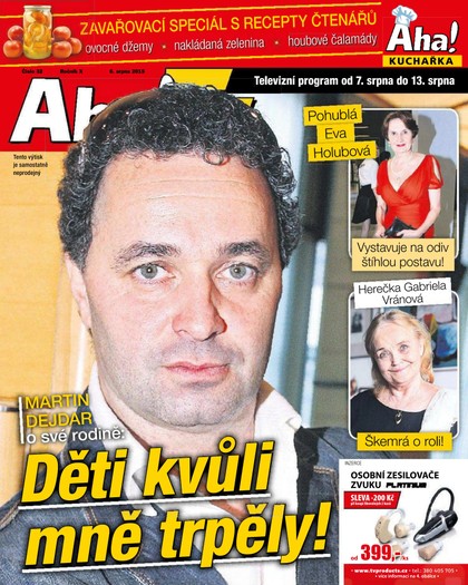 E-magazín AHA! Tv - 6.8.2015 - CZECH NEWS CENTER a. s.