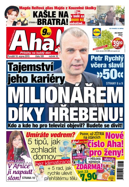 E-magazín AHA! - 10.8.2015 - CZECH NEWS CENTER a. s.