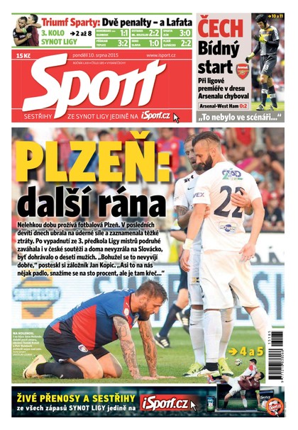 E-magazín Sport - 10.8.2015 - CZECH NEWS CENTER a. s.