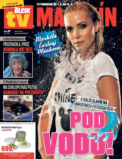 E-magazín Blesk Tv magazín - 7.8.2015 - CZECH NEWS CENTER a. s.