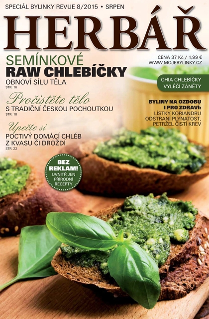 E-magazín Herbář 8/15 raw chlebíčky - BYLINKY REVUE, s. r. o.