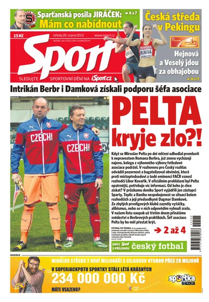 E-magazín Sport - 26.8.2015 - CZECH NEWS CENTER a. s.
