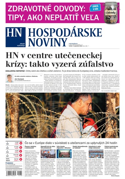 E-magazín Hospodárske noviny 02.09.2015 - MAFRA Slovakia, a.s.